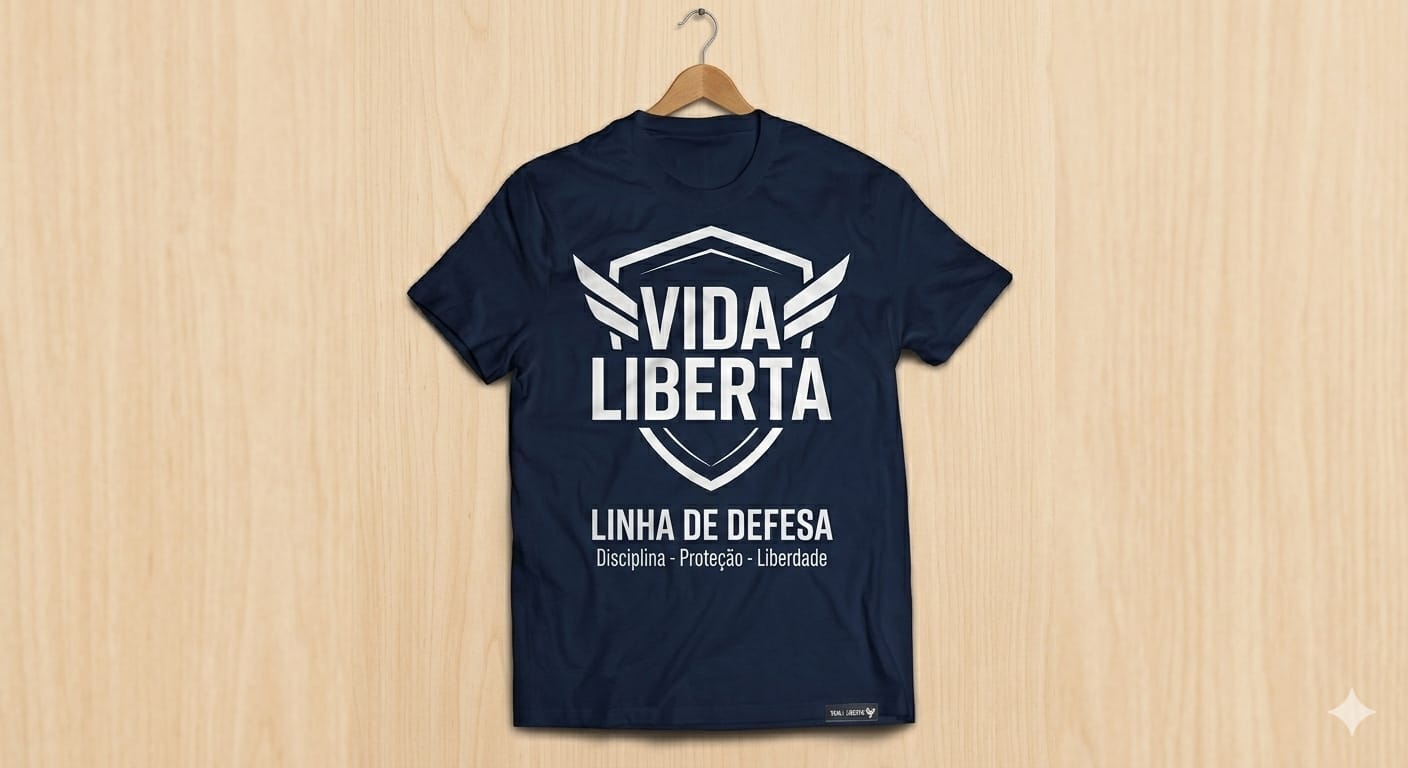 Camiseta Vida Liberta (Azul Marinho)